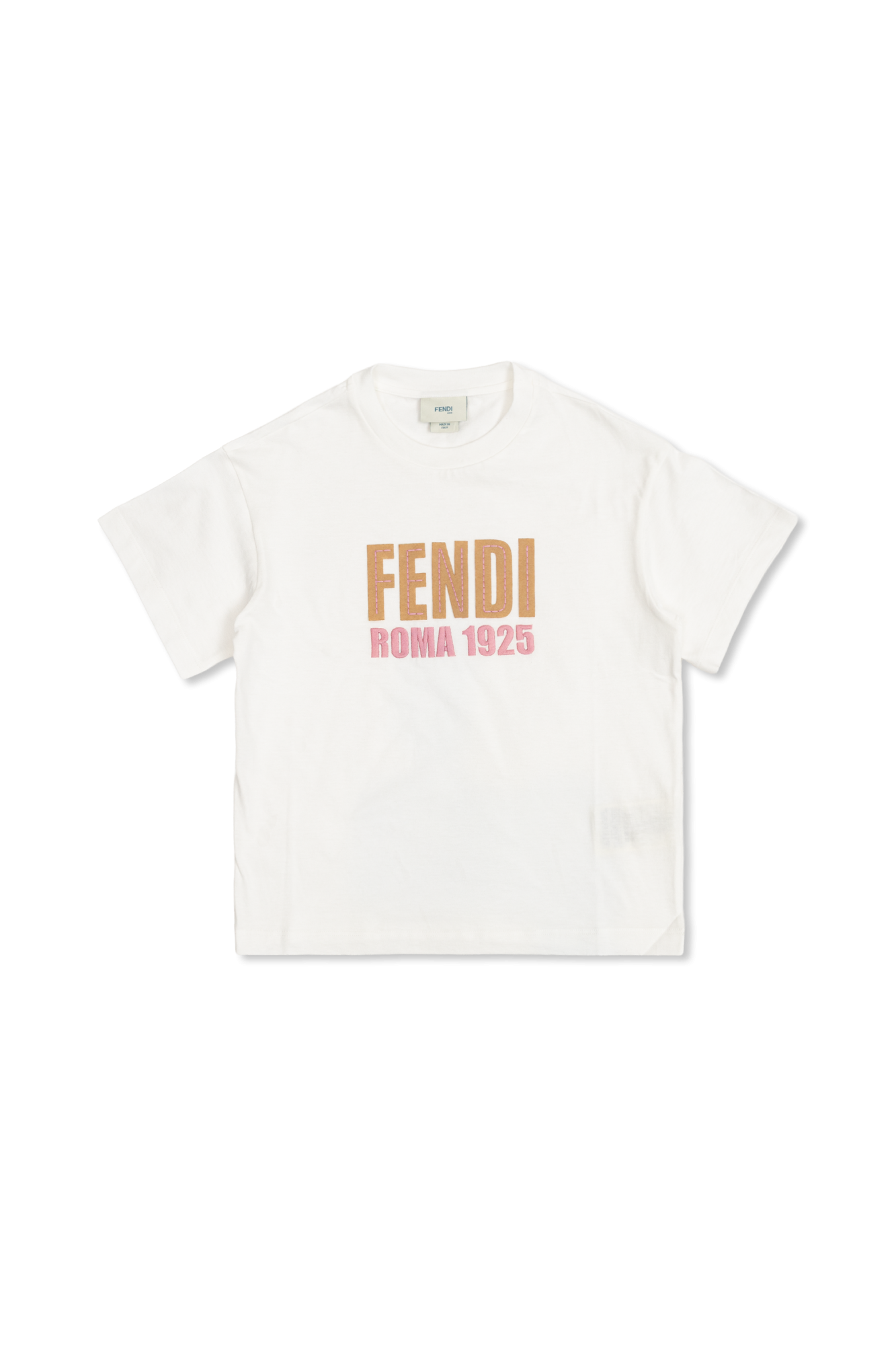 White T-shirt with logo Fendi Kids - Vitkac Northern Ireland